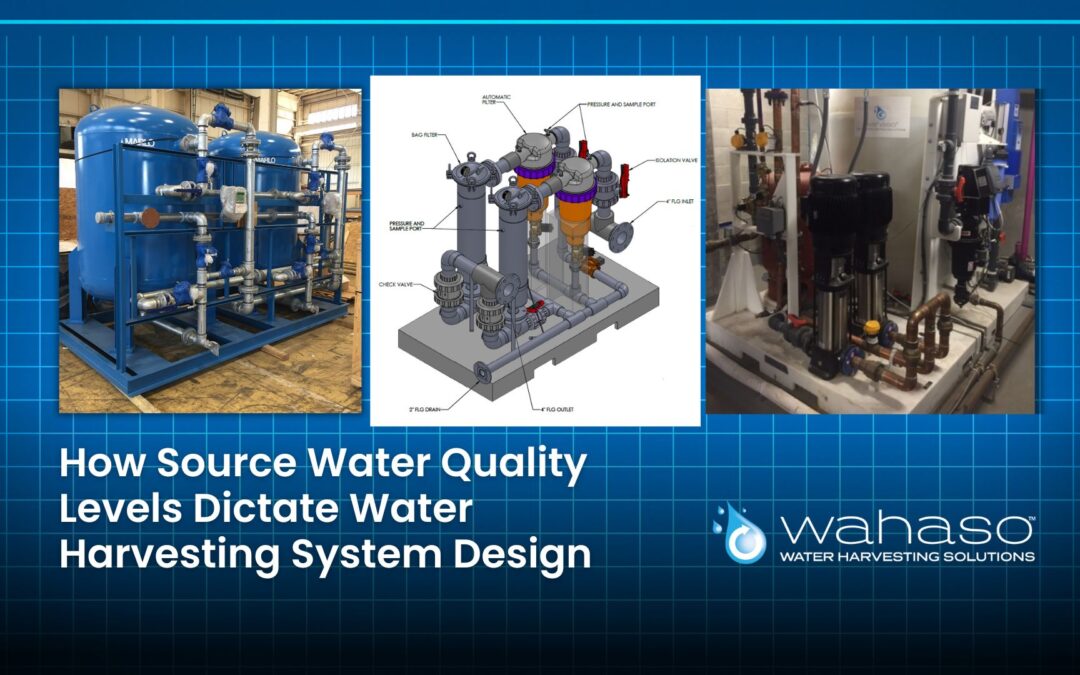 How Source Water Quality Levels Dictate Water Harvesting System Design